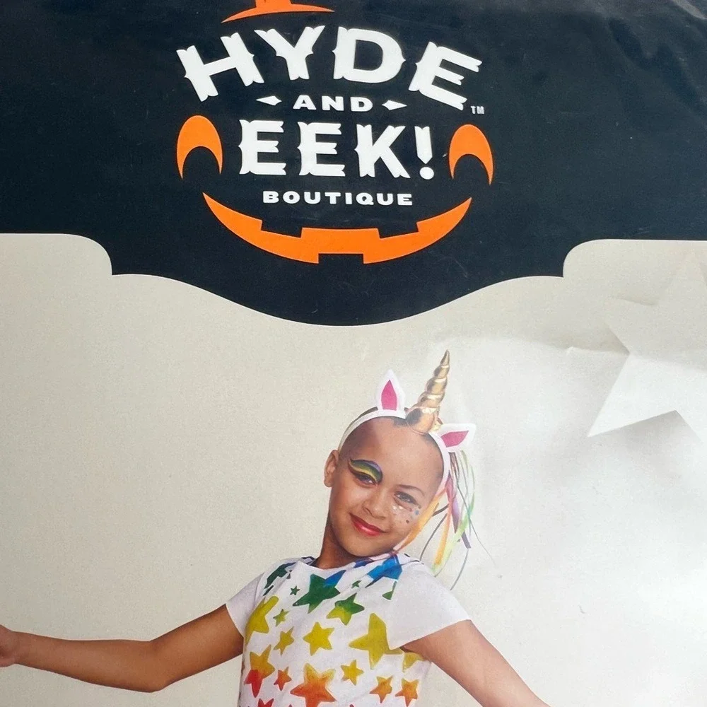Hyde and‎ Eek Boutique Kids Rainbow Unicorn Halloween Costume - Size Large - Picture 5 of 9